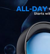 TuneFlux Bluetooth Headphones,70H Playtime Bluetooth 6.0 Wireless Headphones,3 EQ Music Modes Fol...