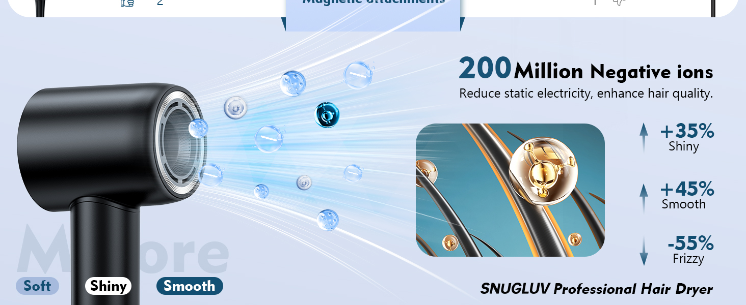 200 negative ions hair dryer