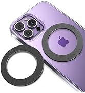 Universal Magnetic Metal Ring Sheet for MagSafe Sticker, 2 PCS Strong Magnet Plate for Phone Case...