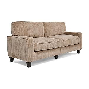 Serta Palisades 73 inch wide modern living room sofa couch