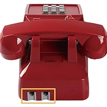 2500 Desk Telephone Data port Red