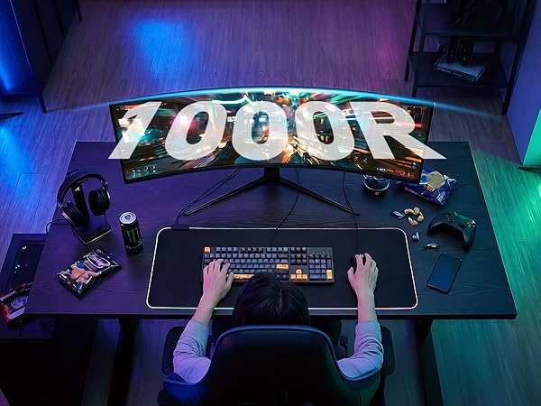 gaming monitor curved 1000r