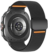 BXUXOHS Magnetic Elastic Bands Compatible with Samsung Galaxy Watch Ultra Band 47mm,Rugged Soft F...