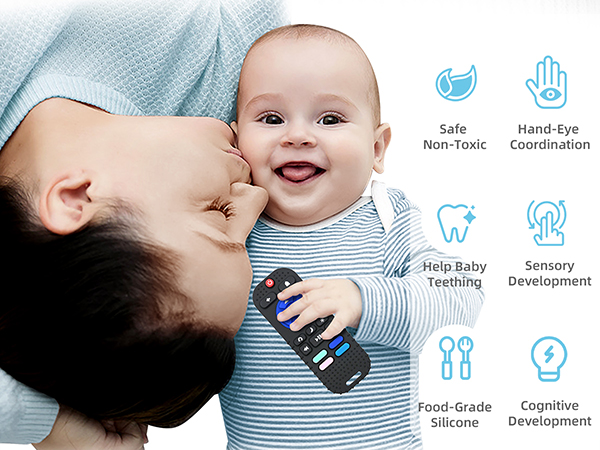 Baby Teething Relief Toys for 3 6 9 12 Months Essentials Safe &amp; Healthy Teether for Babies 6 Months