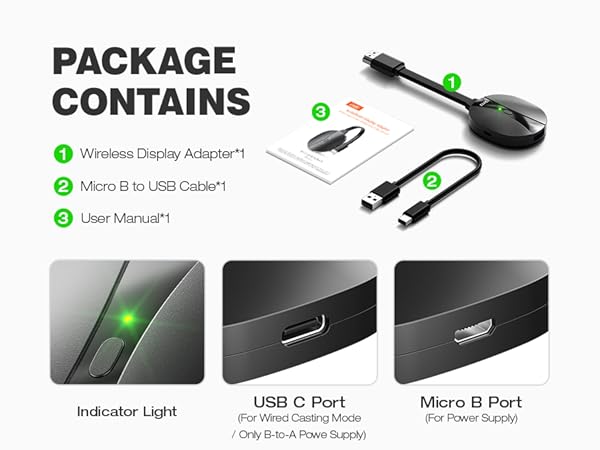wireless hdmi display dongle adapter