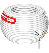 328 ft/100m Bulk rj45 Cable UTP Ethernet Cable Outdoor | CAT6, UTP, 23 AWG | Direct Burial Gigabi...