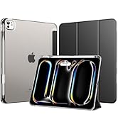 MoKo for iPad Pro 13 Inch Case (M5/M4) 2025/2024 with Pencil Holder, Slim Light Trifold Smart Cov...