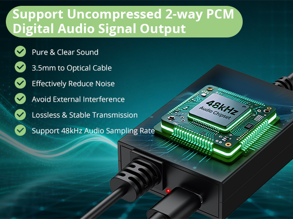 3.5 mm to Optical Audio Cable 