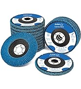 Amoolo 4 1/2 Inch Zirconia Flap Discs, 20 PCS 40 60 80 120 Grit Angle Grinder Sanding Wheel, High...