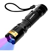 UV Flashlight Black Light- 365nm 395nm Ultraviolet Flashlights, Handheld Blacklight Torch Woods L...