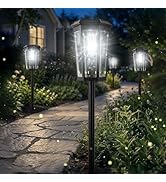 echosari Solar Pathway Lights Outdoor, 8 Pack Solar Powered Garden Lights Waterproof IP65, Auto O...