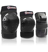 Adult/Kids Knee Pad Elbow Pads Wrist Pads Youth Protective Gear Set for Skateboarding Cycling Ska...