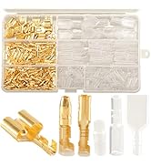 Feggizuli 320pcs Double Bullet Wire Connectors, 3.9mm 3.5mm Male and Female Bullet Terminal Conne...