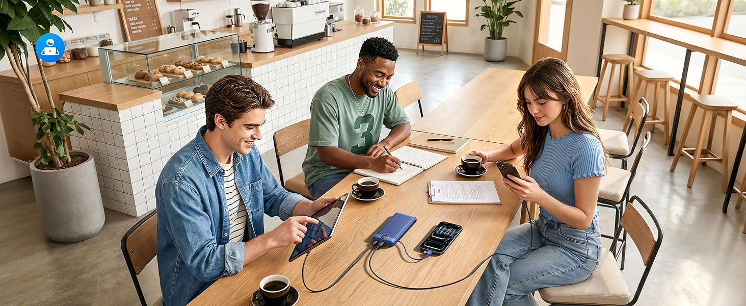 portable charger with built in cable