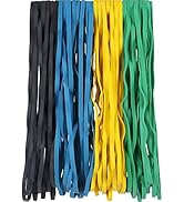 AMUU Rubber Bands large 12inch 40 Pieces rubber band multicolour Heavy Duty Rubber Band for File ...