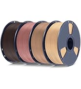 SUNLU Real Wood Fiber PLA Filament, Neatly Wound 1.75mm Dimensional Accuracy +/- 0.03mm, Fit Most...