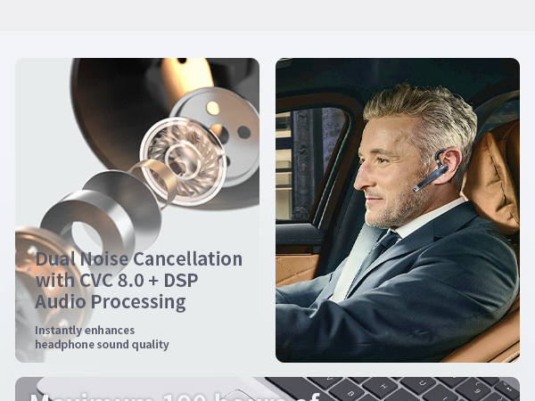 wireless headset with mic