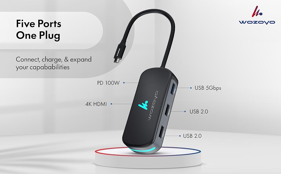 Wozoyo 5-in-1 Docking Station