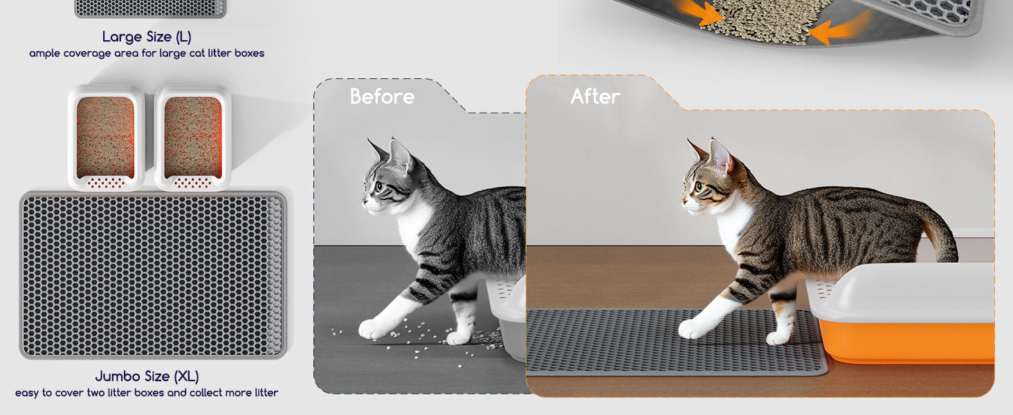 cat litter mat