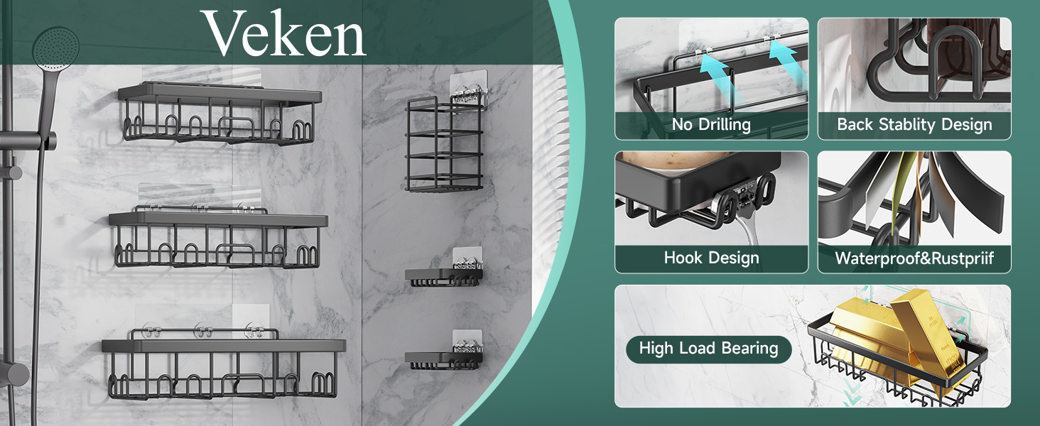 veken shower caddy