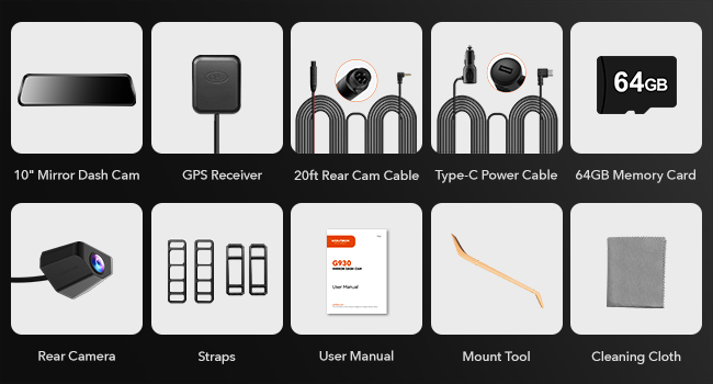 rearview mirror dash camera