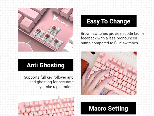 colorful keyboard rgb full-size mechanical keyboard quiet mechanical keyboard computer keyboard