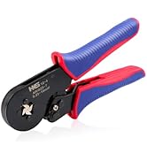 HKS Ferrule Crimping Tool AWG 23-7, Square Ratchet Self-Adjusting Crimper for End-Sleeve Terminals