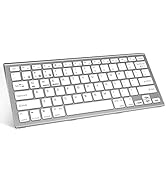 FENIFOX Wireless Keyboard,Bluetooth Keyboard Rechargeable Three System Switching Small Wireless f...
