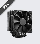 DARKROCK PX4 CPU Air Cooler High-Performance 4 Copper Heat Pipes, 120MM PWM Fan Low Noise - Intel...