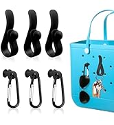 Oudizz 6Pcs Insert Hooks Accessories for Bogg Bag, Carabiner Keychain for Beach Bag, Key Hook Cha...