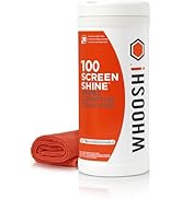 WHOOSH! Screen Shine 100 Count Touch Screen Cleaner Wipes for Car, OLED, TV, Eyeglasses, Laptop –...