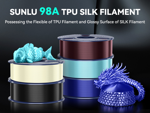 tpu 3d printer filament silk filament tpu silk filament 1.75mm silk pla filament 95a tpu