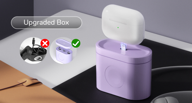 Wireless Charging Station, 7 in 1 Wireless Charger Stand with Alarm Clock