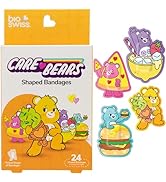 BioSwiss Care Bears Bandages, Sweet and Sour Care Bear Shaped Self Adhesive Bandage, Latex Free S...