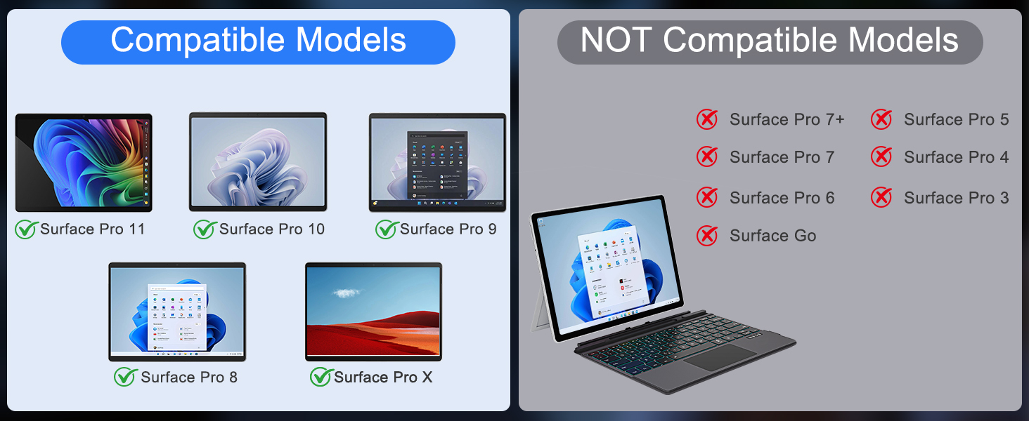 surface pro 11 keyboard 13 inch
