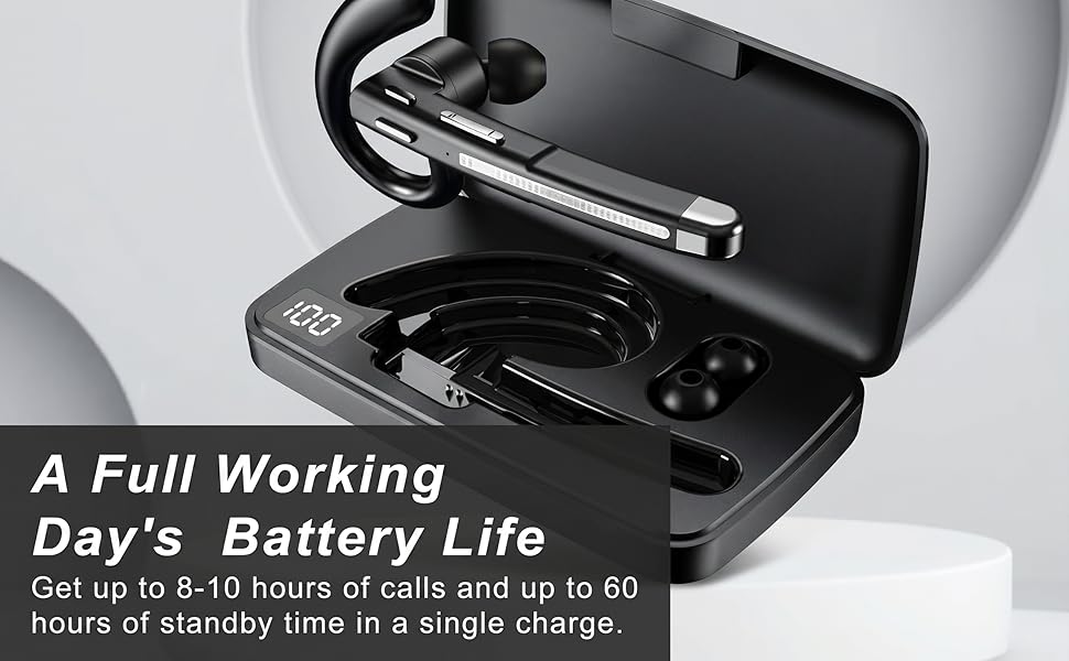 bluetooth headset for hole day working
