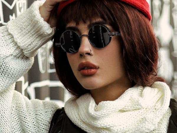 Punk Round Sunglasses