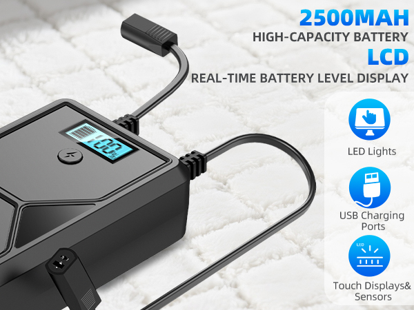 Battery Pack for Reclining Furniture with Charger 2-Pin 2500mAh Recliner Battery Pack Rechargeable