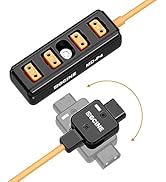 ZGCINE MD-P4 D-Tap to 4 D-Tap One Point Four Splitter Adapter Cable, Male D-Tap to 4-Port Female ...