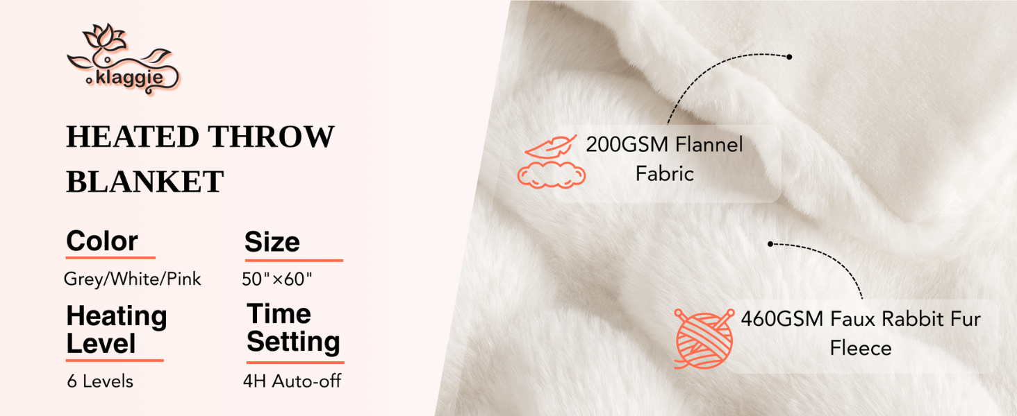 Heated Weighted Blanket Throw