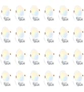 BesLowe 24 Packs 6 Inch 5CCT LED Recessed Ceiling Lights Ultra-Thin with Junction Box, 12W 150W E...