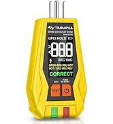 GFCI Outlet Tester Plug in - Tilswall GFCI/Non-GFCI Receptacle Tester with LCD Display (Display V...