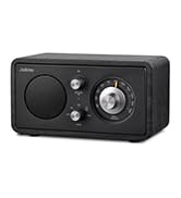 Joiimu Vintage Radio Bluetooth Speaker for Home Office Kitchen Desk Decor | Built in White Noise,...