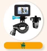 MiPremium Bike Handlebar Camera Mount Kit for GoPro Hero 10 9 8 7 6 5 4 3 2 1 Black Silver Sessio...