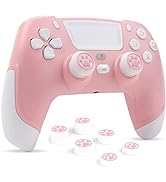 RALAN Pink Wireless Controller Compatible with Playstation 4/Pro/Slim/for PS4 Dualshock 4 Gamepad...