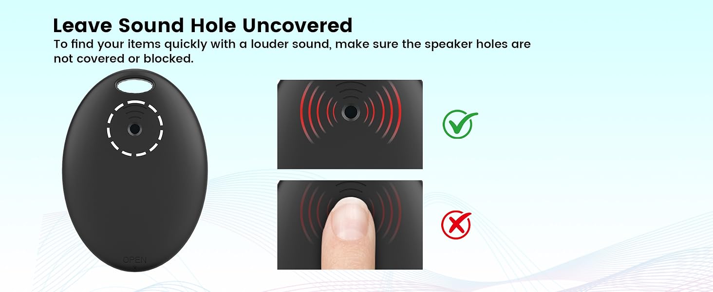 Esky Key Finder Locator with Sound, 85dB Item Trackers with 131ft Range Beeper Tags