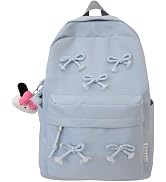 KAOBIO 2025 Trendy Cute Bowknot Backpack for Women Laptop Daypack Y2k Preppy Aesthetic Backpack K...