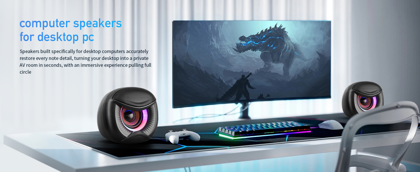 For desktop computer speakers