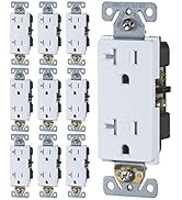 Faith [10-Pack] 20 Amp Tamper-Resistant Outlet | 20A 125V Decorator Receptacle | Commercial Grade...