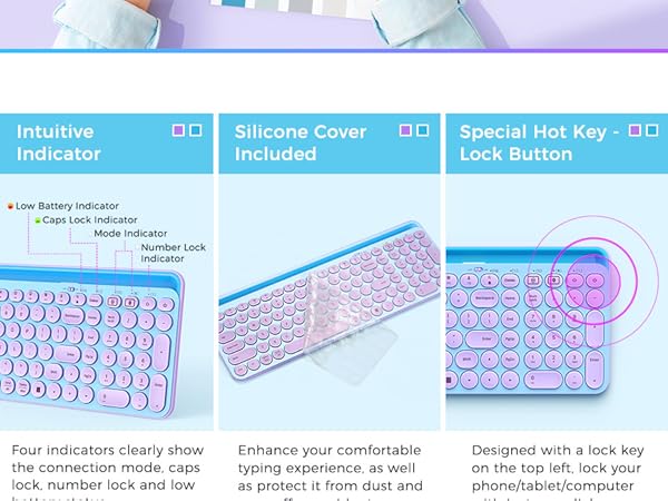 cute wireless keyboard mouse bluetooth keyboard and mouse for ipad keyboard mouse with number pad